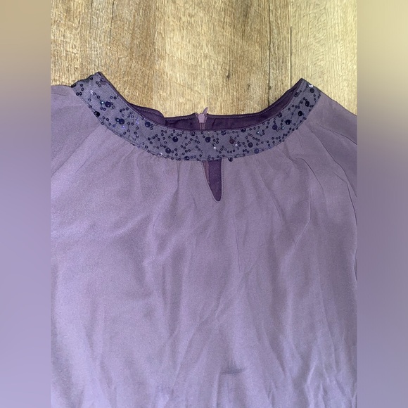 Hanna Nikole Mother of Bride 2 piece Chiffon Pant Suits Plus Size Half Sleeve - Picture 7 of 10